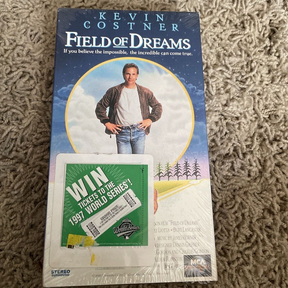 FIELD OF DREAMS Sealed VHS RARE 1997 World‎ Series tickets promo